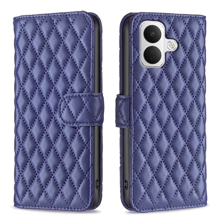 Diamond Lattice Wallet Flip Leather Phone Case