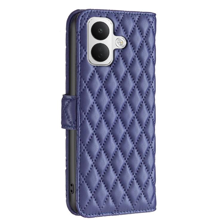 Diamond Lattice Wallet Flip Leather Phone Case