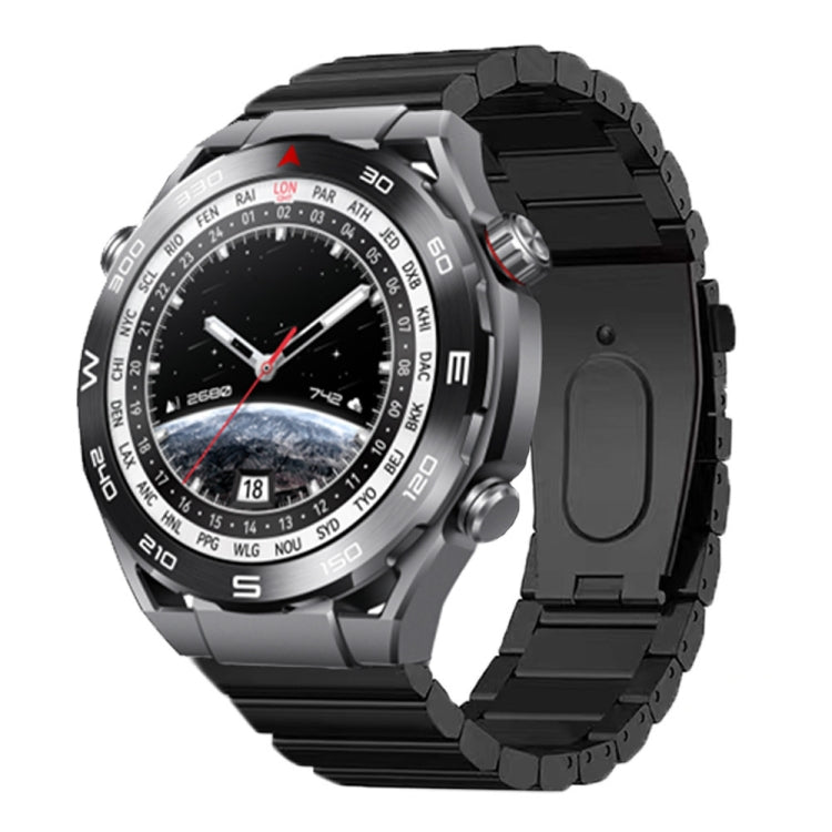 Three Plants Flat Buckle Titanium Alloy Watch Band
