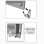 3R 3R-2107 Car Door Anti-collision Rubber Strip Invisible Protection Anti-scratch Aticker