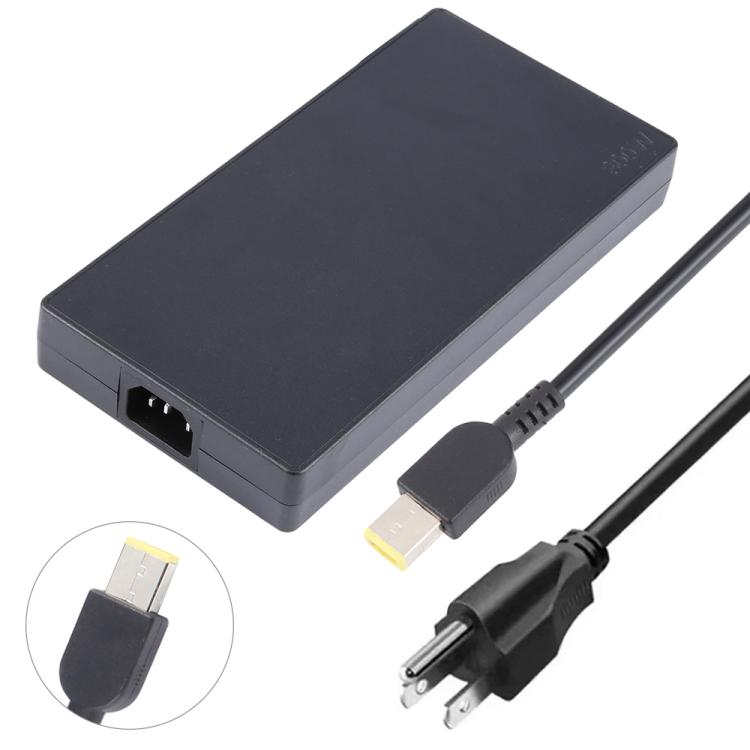 300W 20V 15A Laptop Notebook Power Adapter with Big Square USB Port For Lenovo Thinkpad / ThinkBook / Xiaoxin — EU Plug