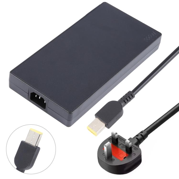300W 20V 15A Laptop Notebook Power Adapter with Big Square USB Port For Lenovo Thinkpad / ThinkBook / Xiaoxin — US Plug