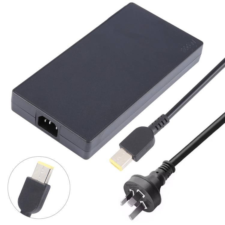 300W 20V 15A Laptop Notebook Power Adapter with Big Square USB Port For Lenovo Thinkpad / ThinkBook / Xiaoxin — UK Plug