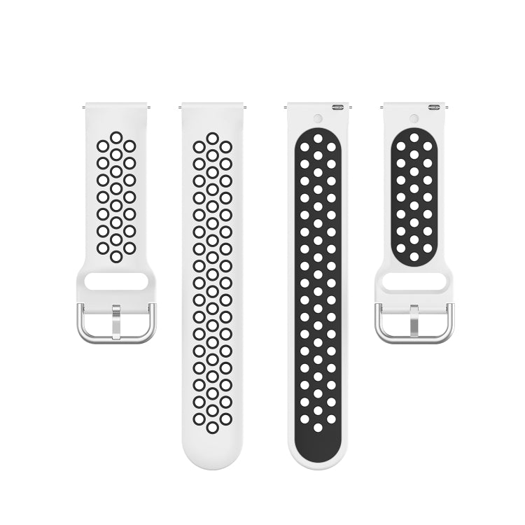 Silicone Sports Two-tone Strap, Size: Free Size 20mm, For Galaxy Watch 3 41mm