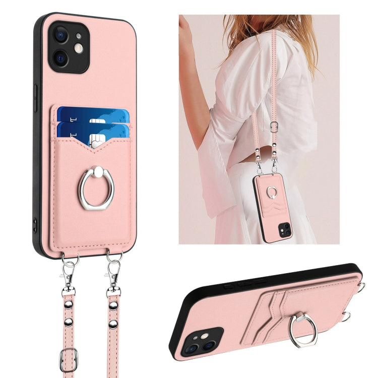 R20 Crossbody Rope Ring Card Holder Phone Case