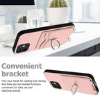 R20 Crossbody Rope Ring Card Holder Phone Case — Blue