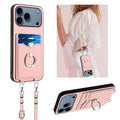 R20 Crossbody Rope Ring Card Holder Phone Case
