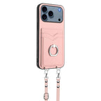 R20 Crossbody Rope Ring Card Holder Phone Case — For iPhone 18 Pro / 17 Pro
