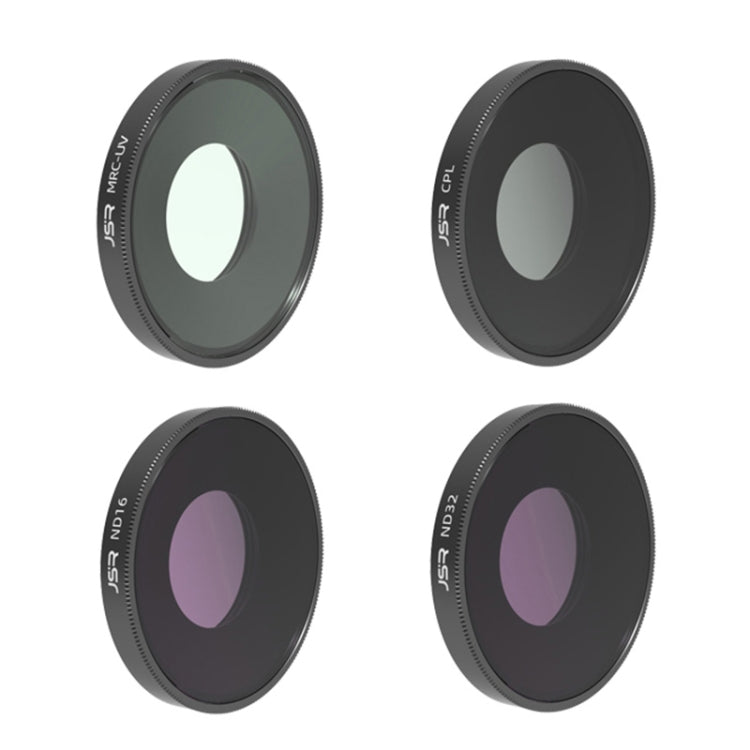 For DJI Osmo Action 4 JUNESTAR Threaded Camera Lens Filter — 3 in 1 CPL ND8 ND16