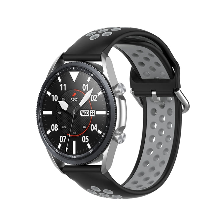 Silicone Sports Two-tone Strap, Size: 22mm, For Galaxy Watch 3 45mm