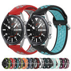 Silicone Sports Two-tone Strap, Size: 22mm, For Galaxy Watch 3 45mm