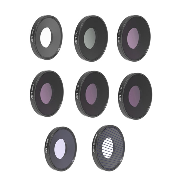 For DJI Osmo Action 4 JUNESTAR Threaded Camera Lens Filter — 6 in 1 ND8-64 UV CPL