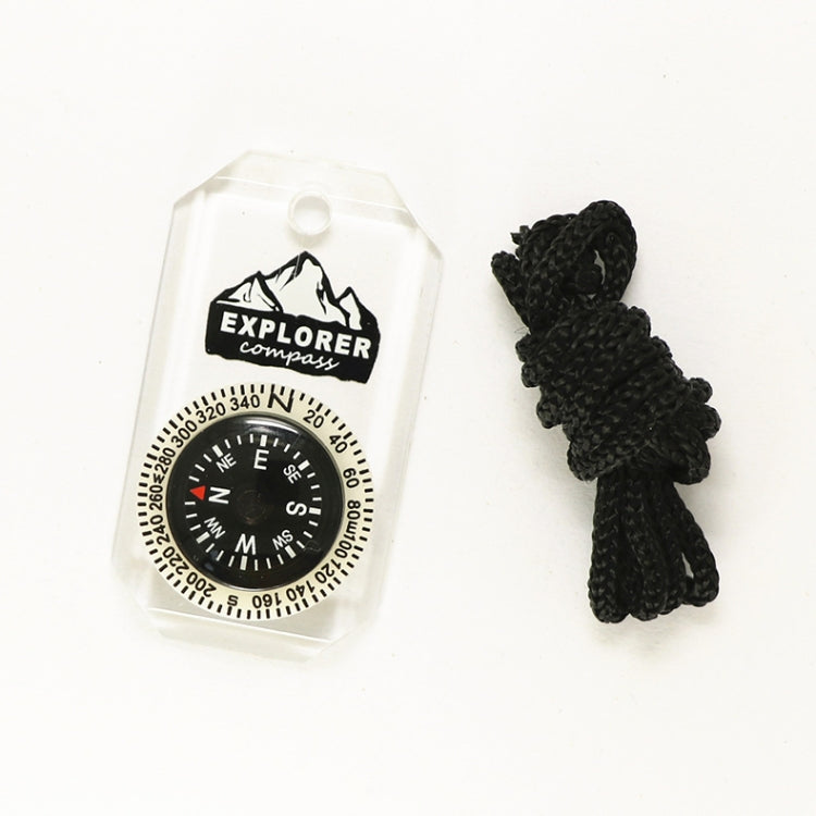 Nisa DC18-1A Acrylic Compass Necklace — view 2