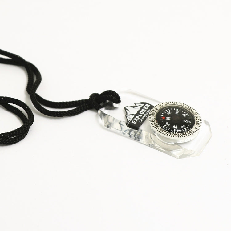 Nisa DC18-1A Acrylic Compass Necklace — view 3