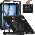 Rotation Handle Holder Silicone Hybrid PC Tablet Case