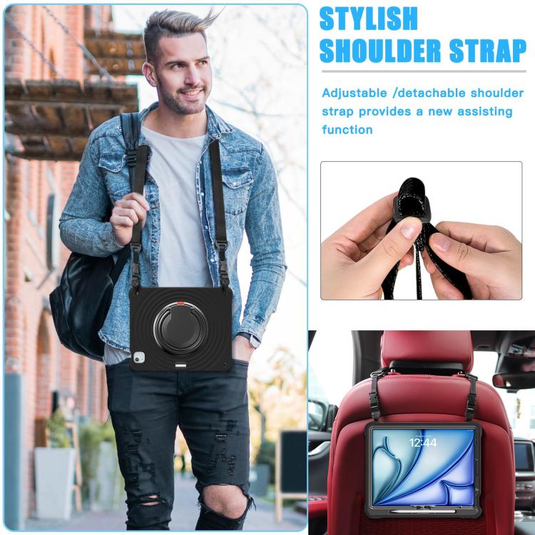 Rotation Handle Holder Silicone Hybrid PC Tablet Case