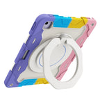 Armor Portable Rotating Ring Holder Silicone Tablet Case with Pen Slot