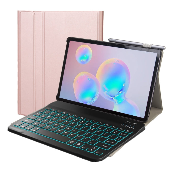 Ultra-thin Detachable Bluetooth Keyboard Leather Case with Stand & Sleep Function & Backlight