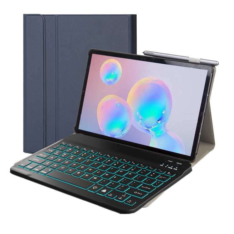 Ultra-thin Detachable Bluetooth Keyboard Leather Case with Stand & Sleep Function & Backlight