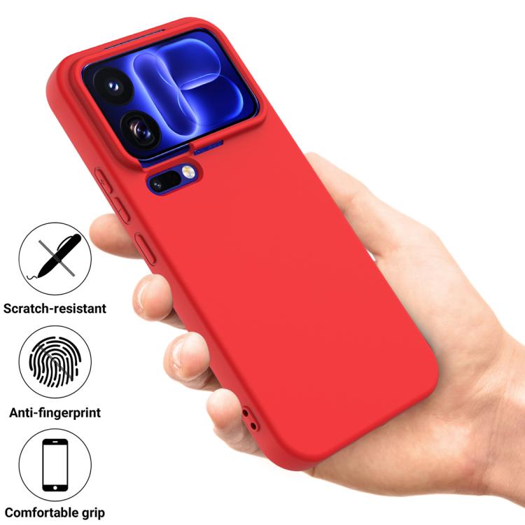 Solid Color Liquid Silicone Dropproof Full Coverage Phone Case