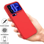 Solid Color Liquid Silicone Dropproof Full Coverage Phone Case