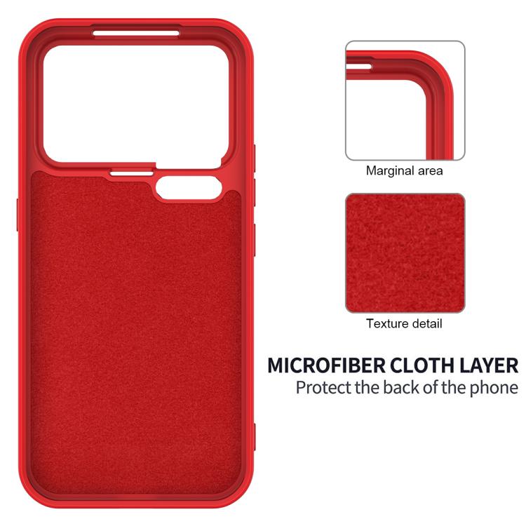 Solid Color Liquid Silicone Dropproof Full Coverage Phone Case