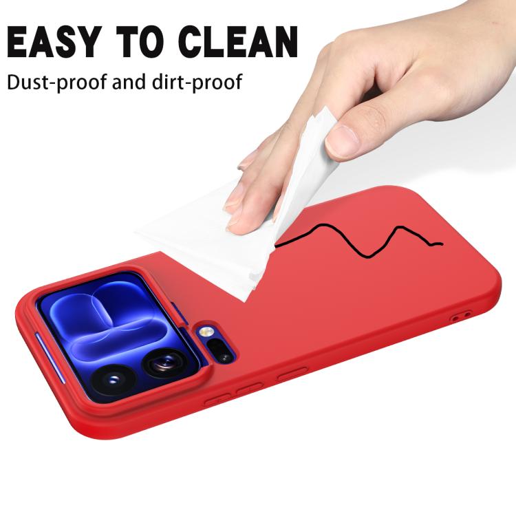 Solid Color Liquid Silicone Dropproof Full Coverage Phone Case