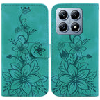 Lily Embossed Leather Phone Case
