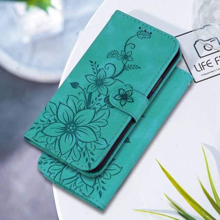 Lily Embossed Leather Phone Case