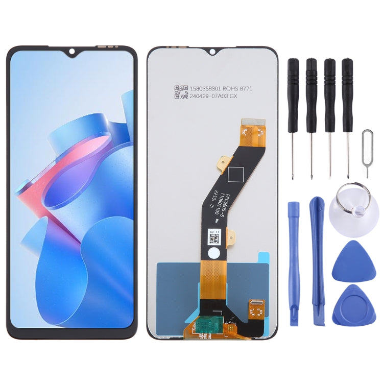OEM LCD Screen with Digitizer Full Assembly — For itel Vision 2S