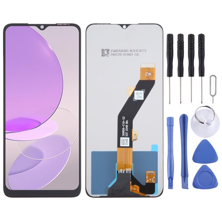 OEM LCD Screen with Digitizer Full Assembly — For itel Vision 3