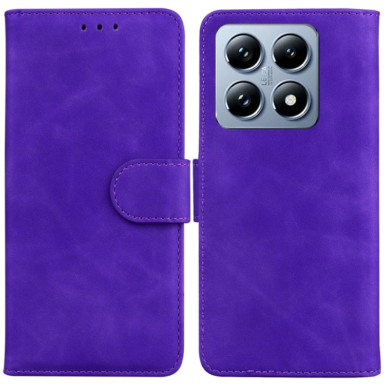 Skin Feel Pure Color Flip Leather Phone Case