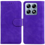 Skin Feel Pure Color Flip Leather Phone Case