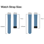 Magnetic Black Buckle Silicone Leather Watch Band