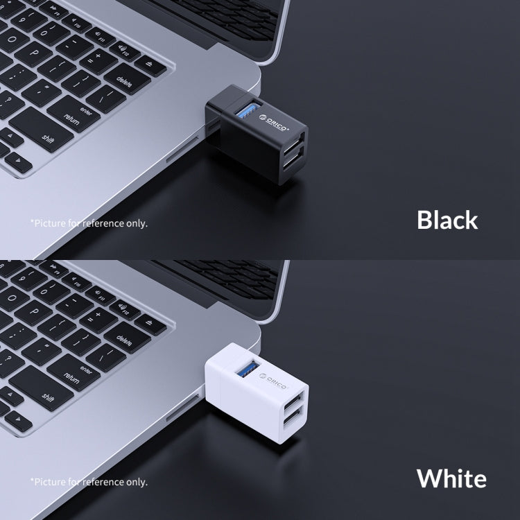 ORICO MINI-U32 3 in 1 USB Interface ABS Plastic Mini HUB Adapter — White
