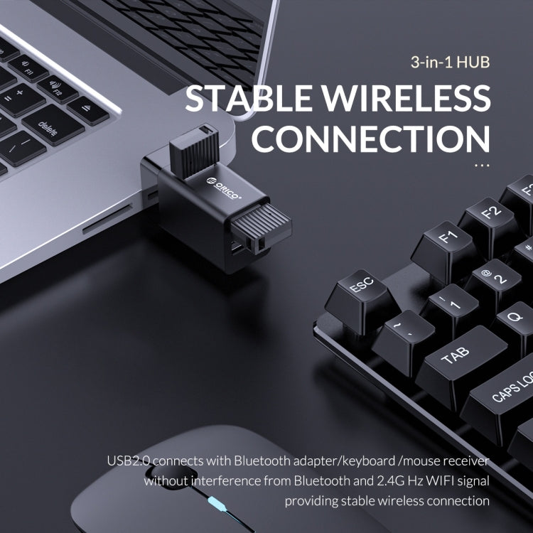 ORICO MINI-U32 3 in 1 USB Interface ABS Plastic Mini HUB Adapter — view 8