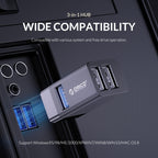 ORICO MINI-U32L 3 in 1 USB Aluminum Alloy Mini HUB Adapter — view 12