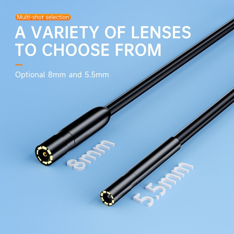 AN112 2 in 1 USB-C / Type-C + 8 Pin Interface 8mm HD Industry Endoscope