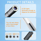 AN112 2 in 1 USB-C / Type-C + 8 Pin Interface 8mm HD Industry Endoscope