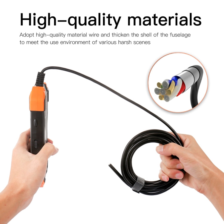 T20 4.3 inch IPS Screen 3.9mm Single Camera IP67 Waterproof Hard Cable Digital Endoscope