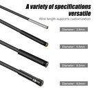 T20 4.3 inch IPS Screen 7.9mm Triple Camera IP67 Waterproof Hard Cable Digital Endoscope