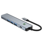 BYL-2319 5 in 1 USB-C / Type-C to USB3.0+USB-C / Type-C+HDTV Multi-function Docking Station — BYL-2319