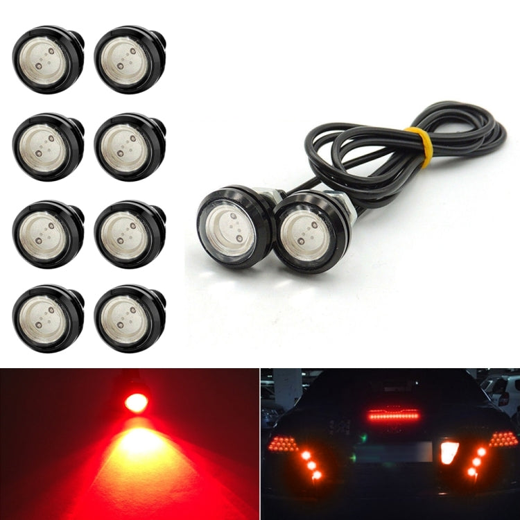 10pcs 23mm 1.5W DC12V Motorcycle Eagle Eye Light Double Lens Strobe Light — view 11