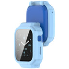 PC + Tempered Film Integrated Watch Protective Case — Blue