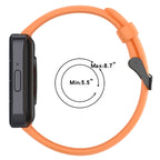 Solid Color Black Buckle Liquid Silicone Watch Band — view 16