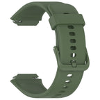 Solid Color Silicone Watch Band — Dark Green