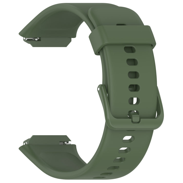 Solid Color Silicone Watch Band — Dark Green