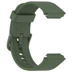 Solid Color Silicone Watch Band — White