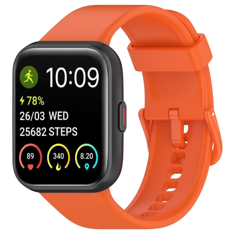 Solid Color Silicone Watch Band — Black