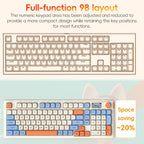 LANGTU L98 Wired RGB Gaming Keyboard — Blue White